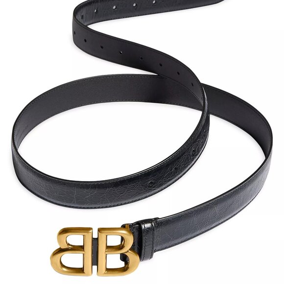 Balenciaga BB LOGO Hardware Monaco Belt - New - Size: 115/45 - Picture 1 of 7